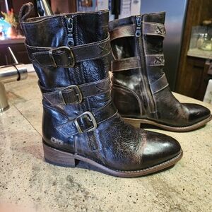 Bed/Stu size 7 cobbler leather boots